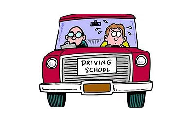 driving school cartoon